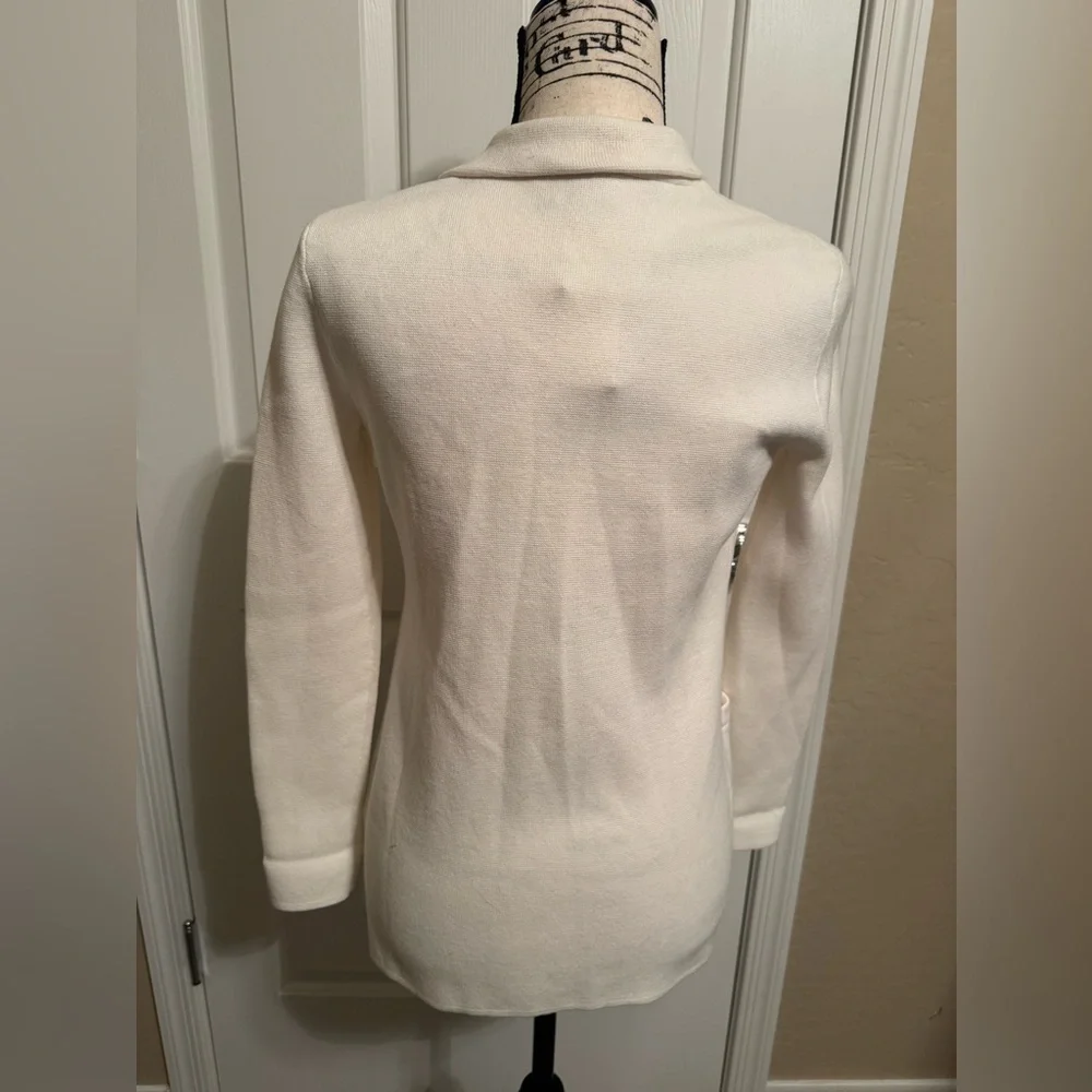 J. Crew Women’s Ivory Sweater 2 Button Blazer XXS